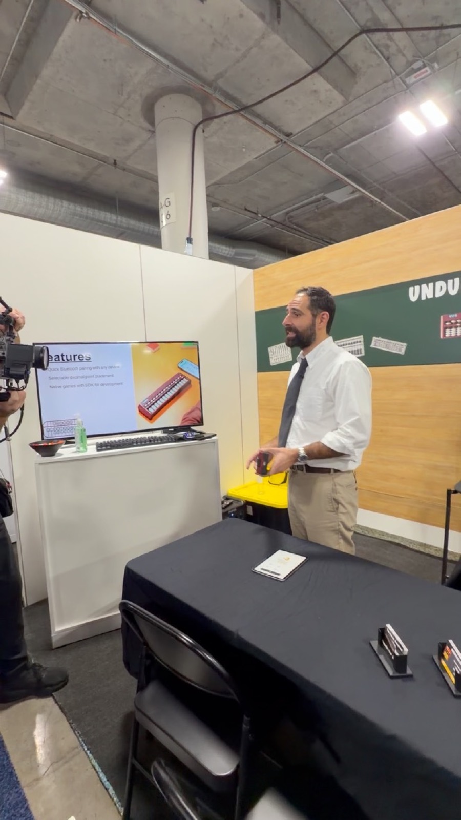 Presenting Undugu at the CES 2026 booth